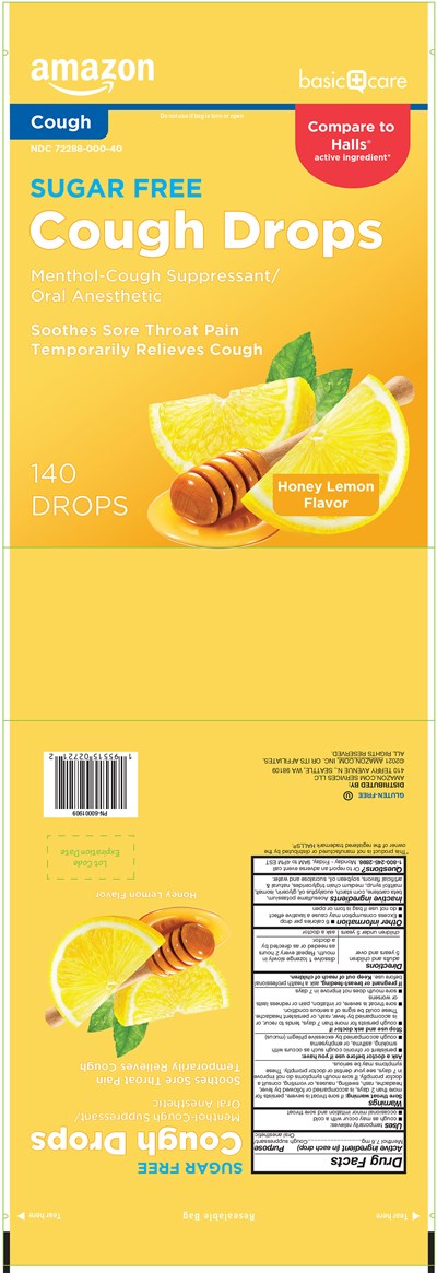 Amazon Basic Care Sf Honey Lemon 140ct Cough Drops (Amazon Basic Care Sf Honey Lemon 140ct 60001909)
